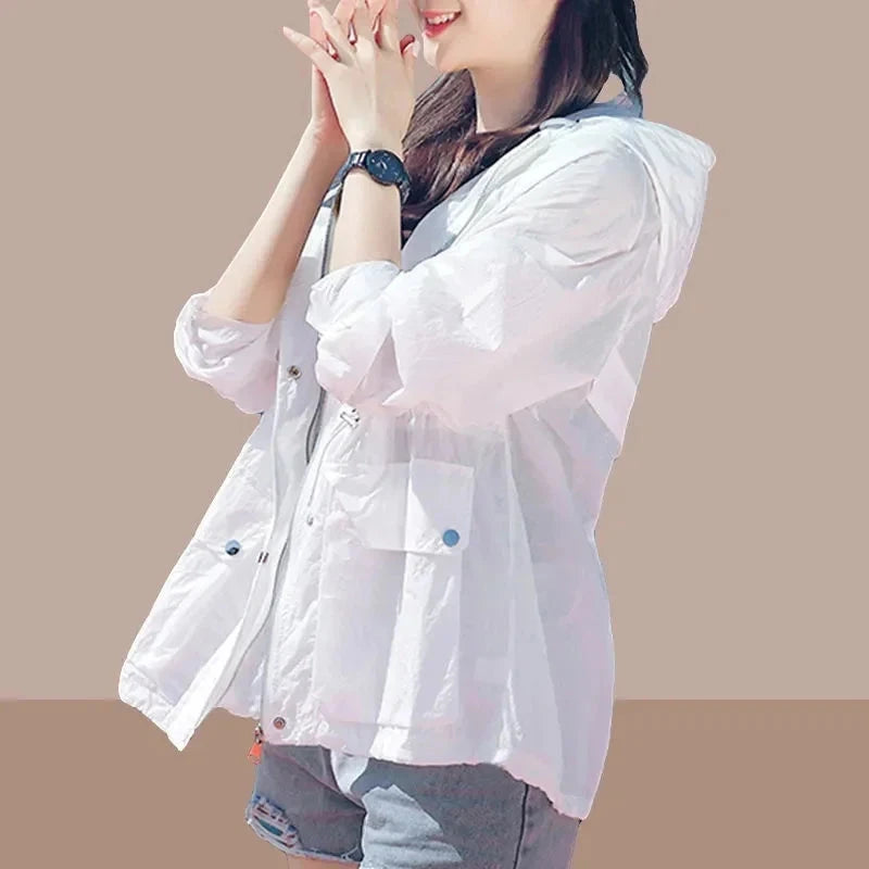 2024 New Sun Protection Clothing Women's Summer Thin Coat GlowCart