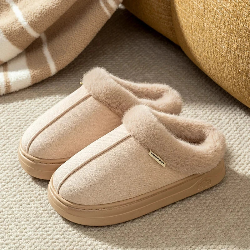 Children's Winter Slippers Indoor Outdoor Anti-slip Thick Sole Warm Comfortable Parent-child Shoes Leisure Snow Boots GlowCart