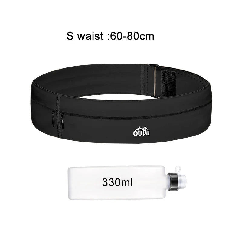 Running Belt Waist Bag with Water Bottle Women Sports Fanny Pack Men Phone Pouch Jogging Gym Bags Hydration Run Accessories GlowCart
