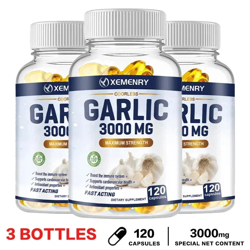Garlic Supplement - Balances Cholesterol, Good for Heart GlowCart