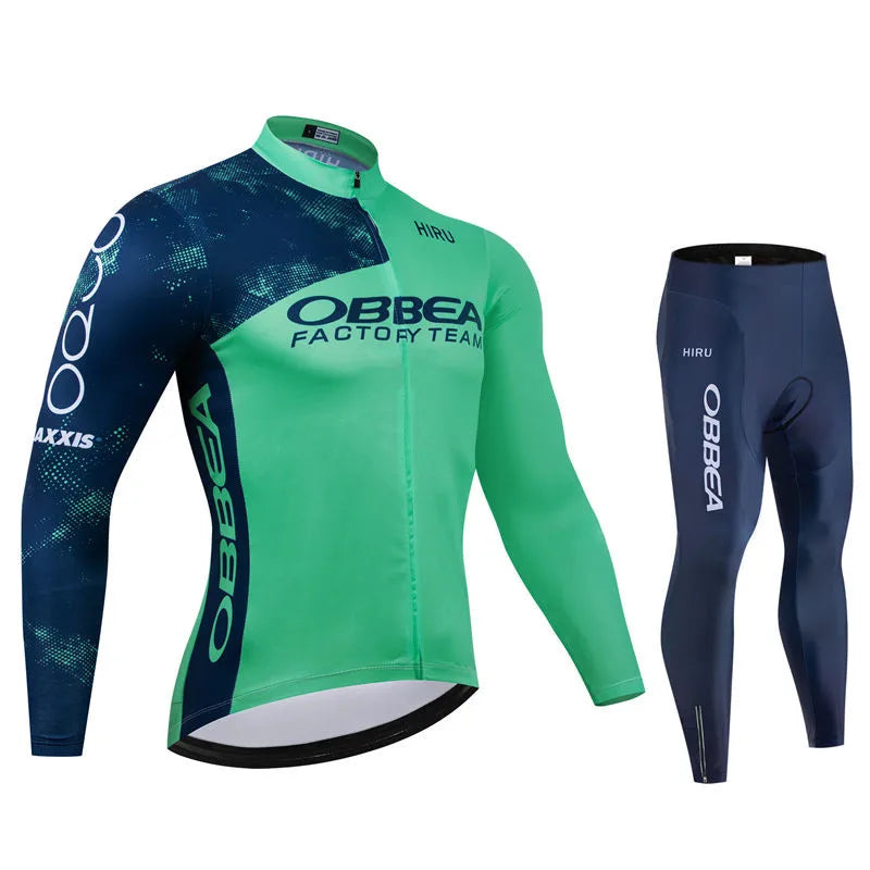 Hiru Summer Spring and Autumn Long Sleeve Bike Clothing Set Bicycle Mountain 2026 Team Cycling Jersey Maillot Ropa Ciclismo GlowCart