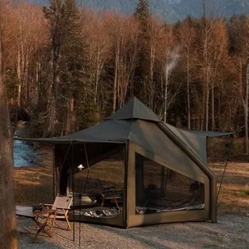 Family Tourist Inflatable Tent Outdoor Sunshade Windproof GlowCart