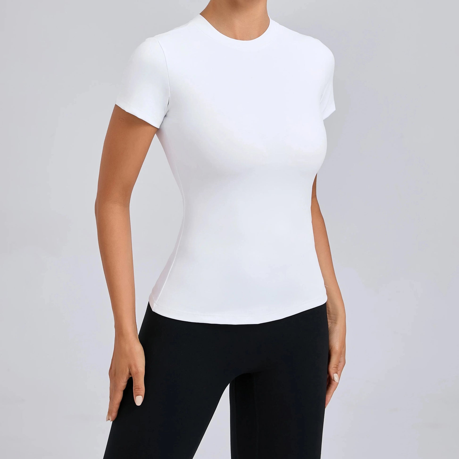 Women Top Yoga Shirts Quick Dry Running Tops Tights Push Up Workout Gym Clothes Short Sleeve Fitness Sports T-Shirts GlowCart