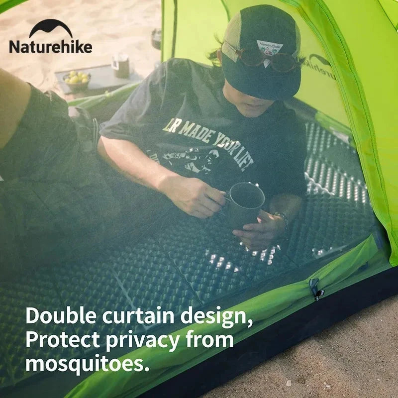 Naturehike 2 person camping tent easy to build super light GlowCart