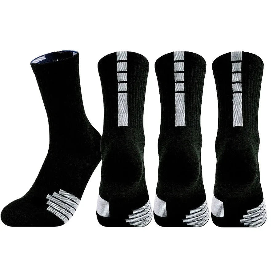 4Pair Men Women Sport Socks Football Basketball Baseball Rugby Soccer Cycling Running Hiking Tennis GlowCart