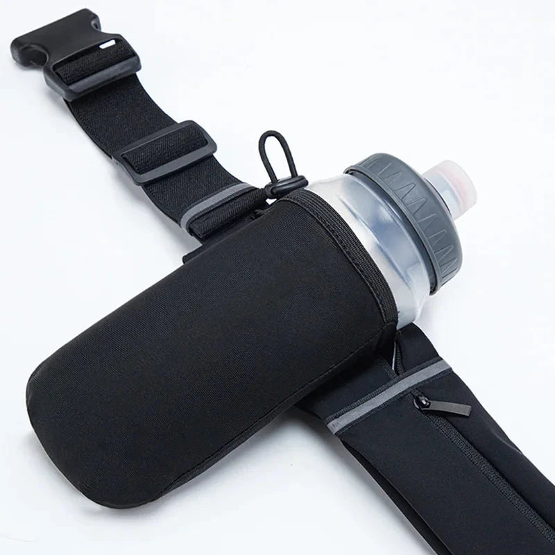Running Belt Waist Bag Women Men Sports Fanny Pack with Water Bottle 550ml Phone Pouch Jogging Gym Bags Hydration Run GlowCart