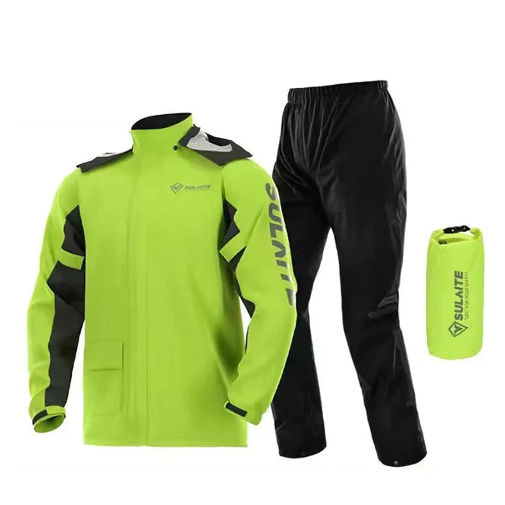 Motorcycle Raincoat Waterproof 100% Motorcycle Rider GlowCart