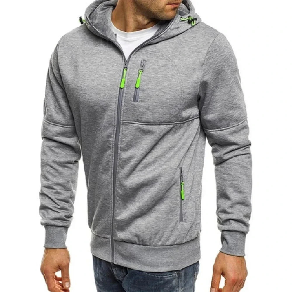 Men's Hoodies Long Sleeve Sweatshirt Zipper Design Hooded GlowCart