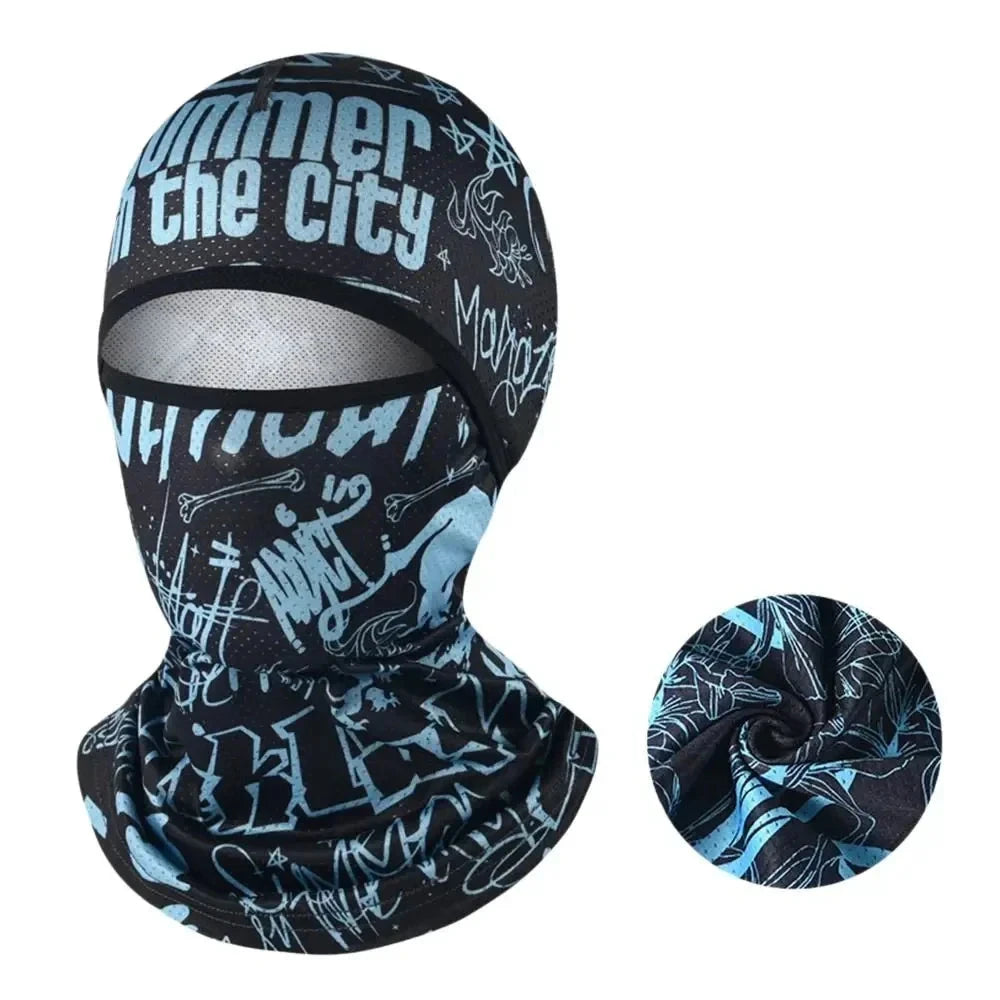 Summer Cool Balaclava Ice Silk Cycling Full Face Cap Sun GlowCart
