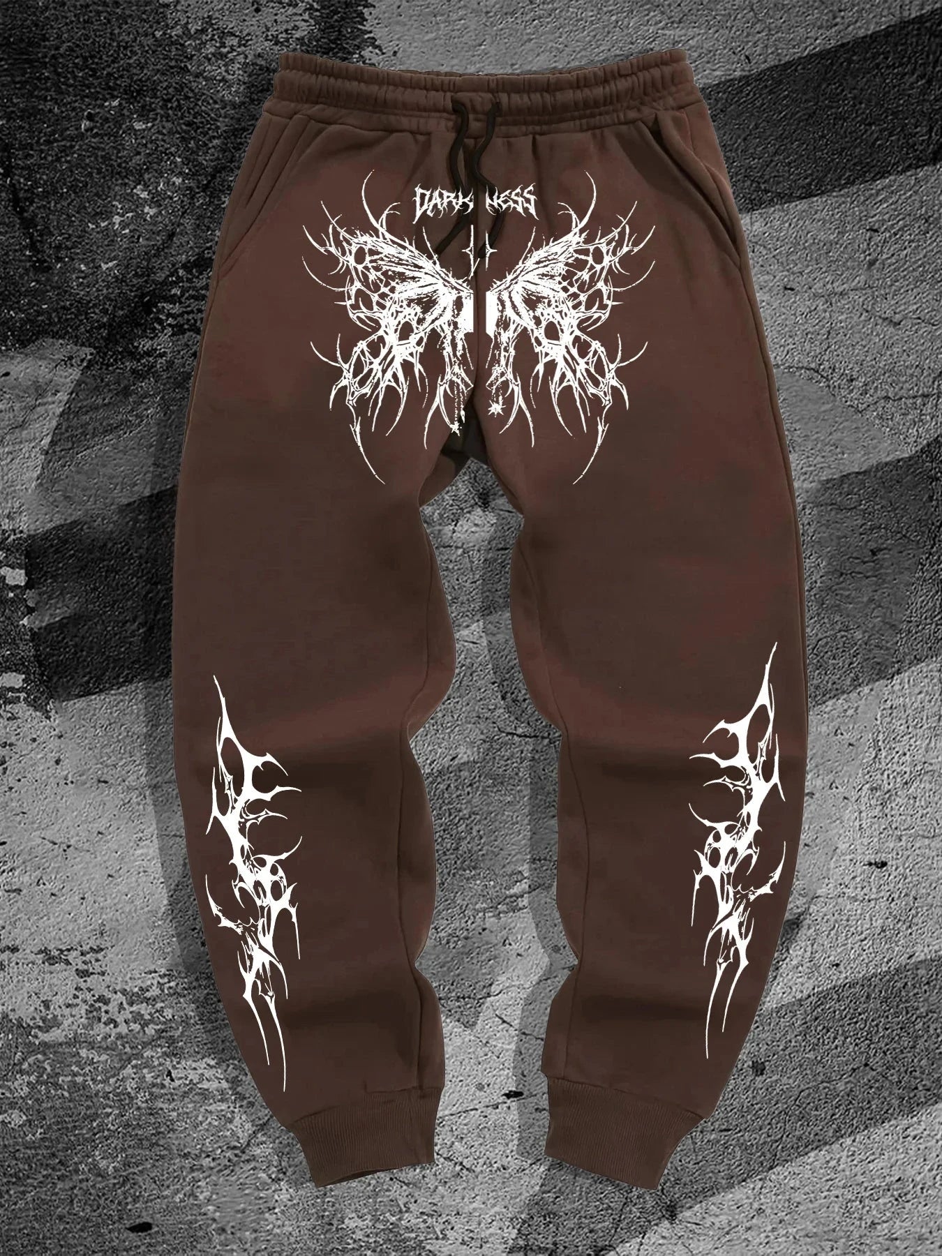 Dark style printed sportswear pants, street fashion trousers GlowCart