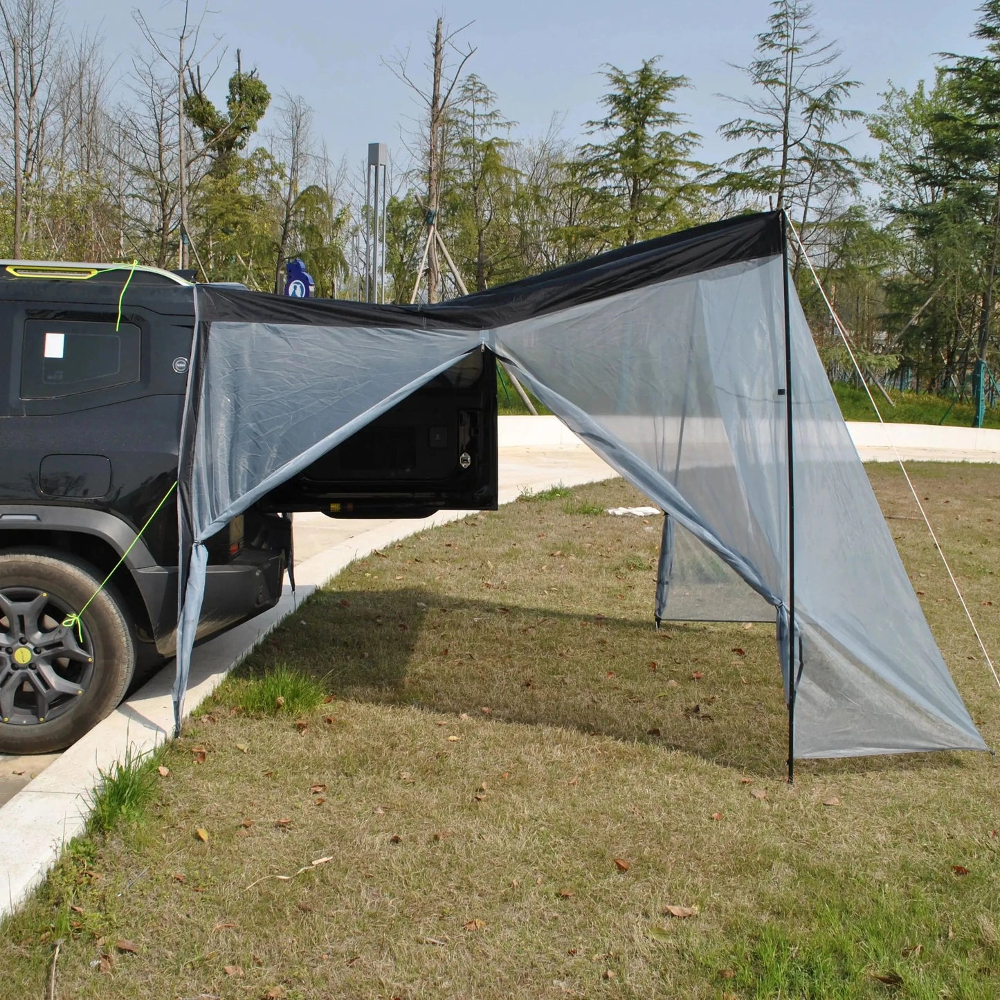 Car Tail Tent Breathable Ventilated Rear Tent Easy Setup for GlowCart