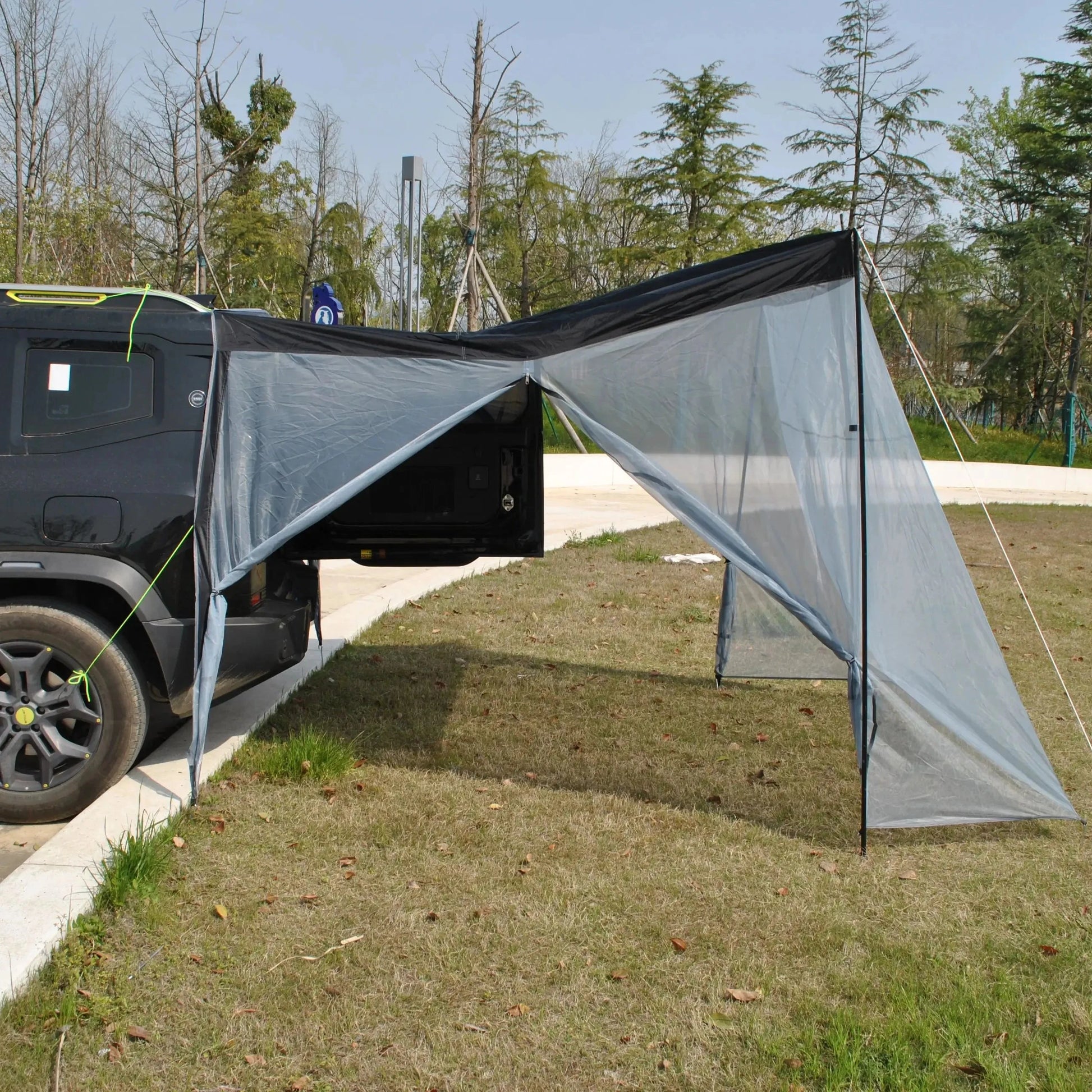 Car Tail Tent Breathable Ventilated Rear Tent Easy Setup for GlowCart