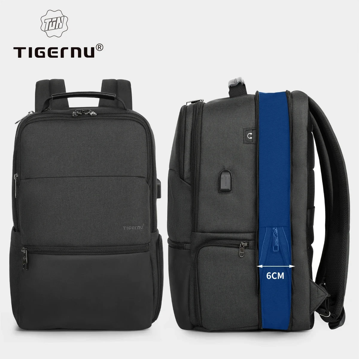 Tigernu Travel Backpacks For Men 15.6 17 19'' Laptop GlowCart
