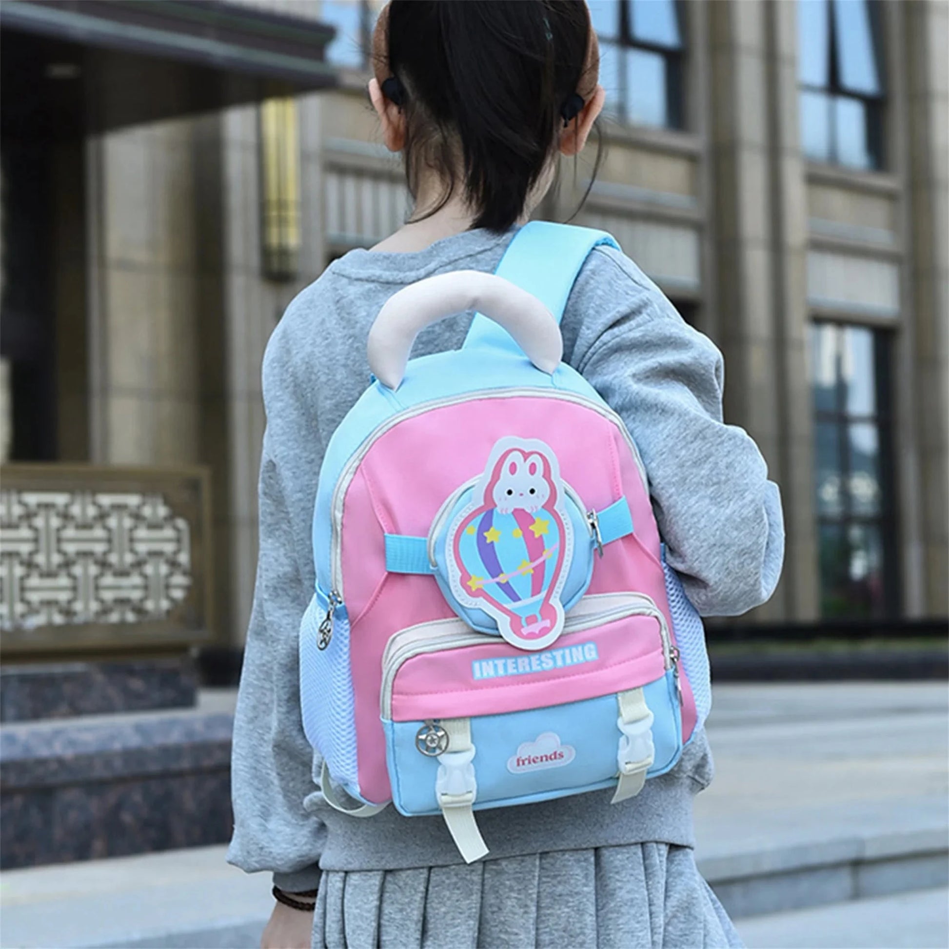 Adorable Bunny Kids Backpack for Boys and Girls Cute Animal Toddler School Bag with Cartoon Design for Preschool and GlowCart