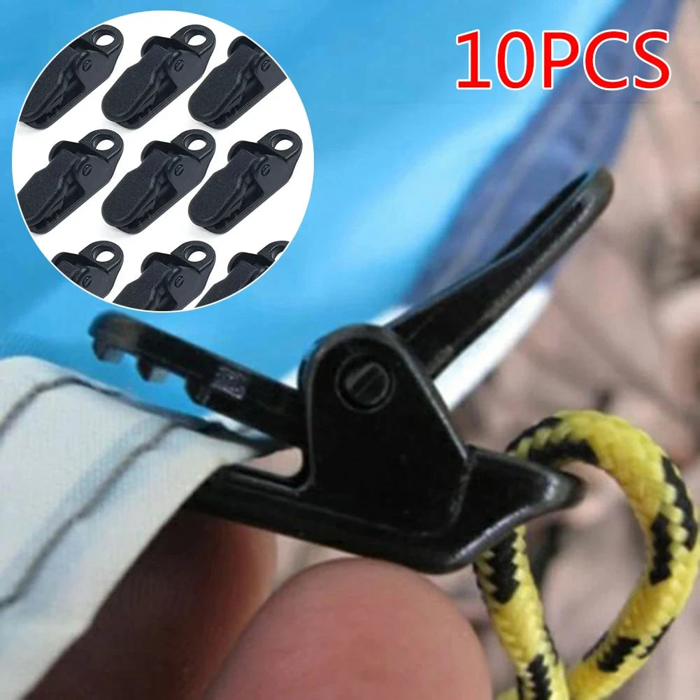 10PCS Awning Clamp Clip Snap Outdoor Camping Tent Holder GlowCart