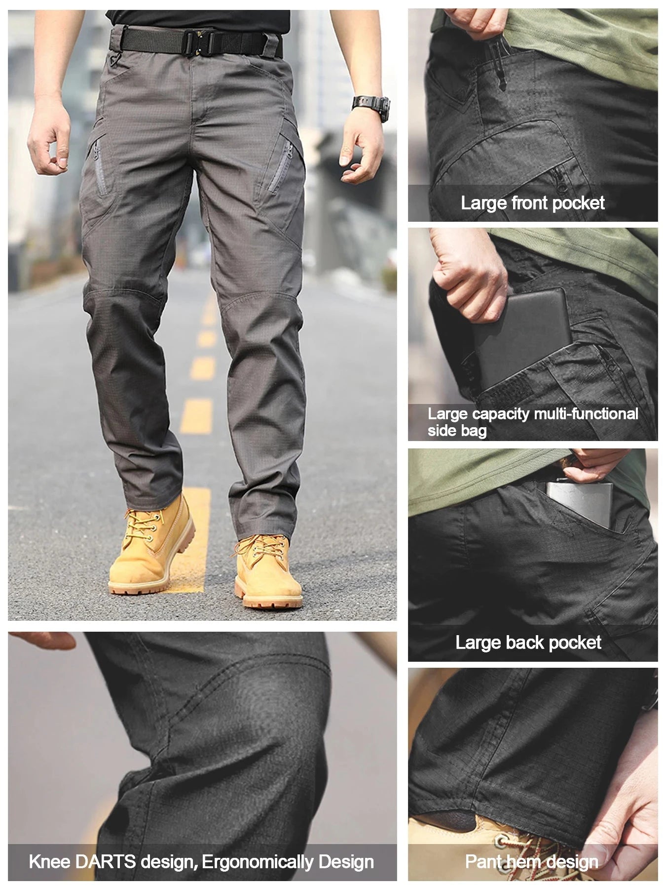 New Nen's Tactical Pants , Multi-pocket Design, GlowCart