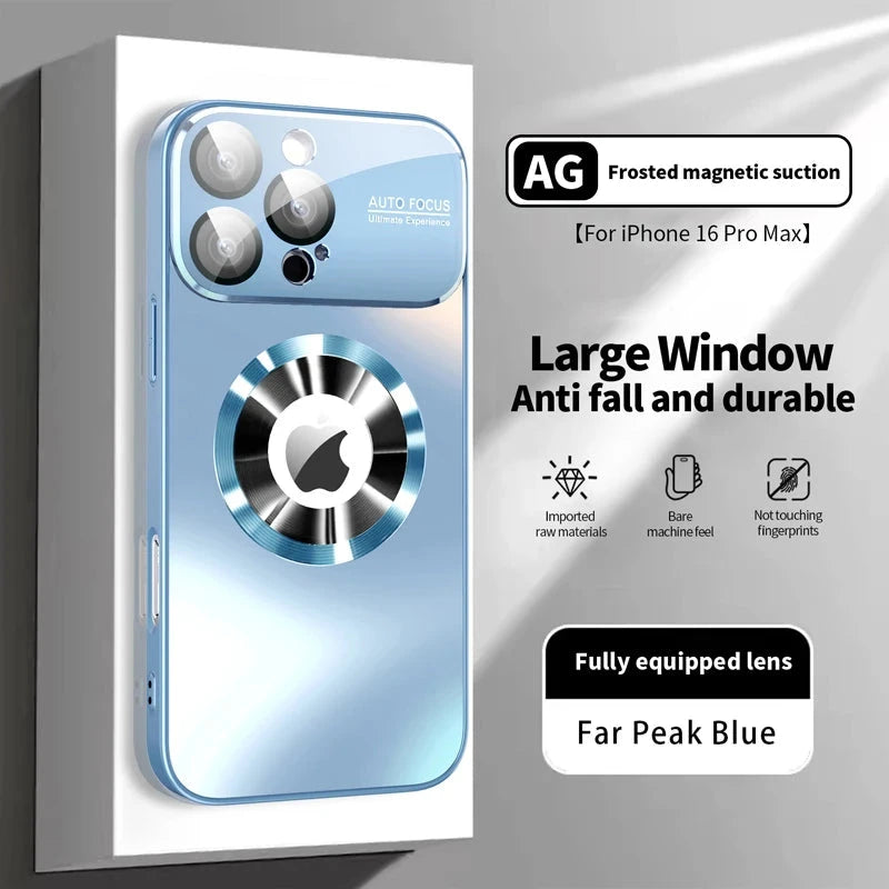 New Titanium Metallic Luxury Matte Case For iPhone 16 15 14 GlowCart