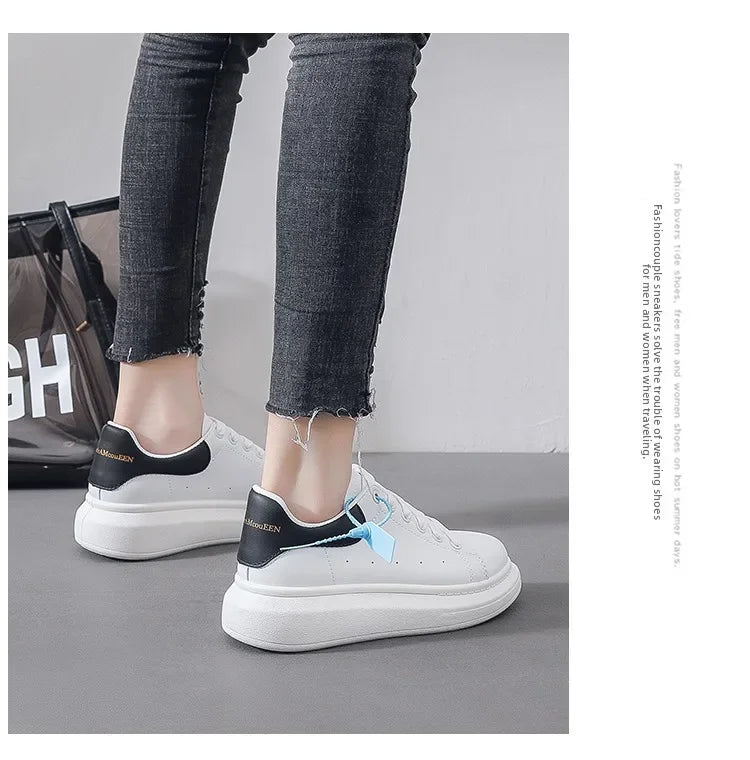 2025 Men Causal Shoes Pring Brand Spring Designer Wedges White Sneakers Platform Tenis Feminino Trainers Female Walking GlowCart