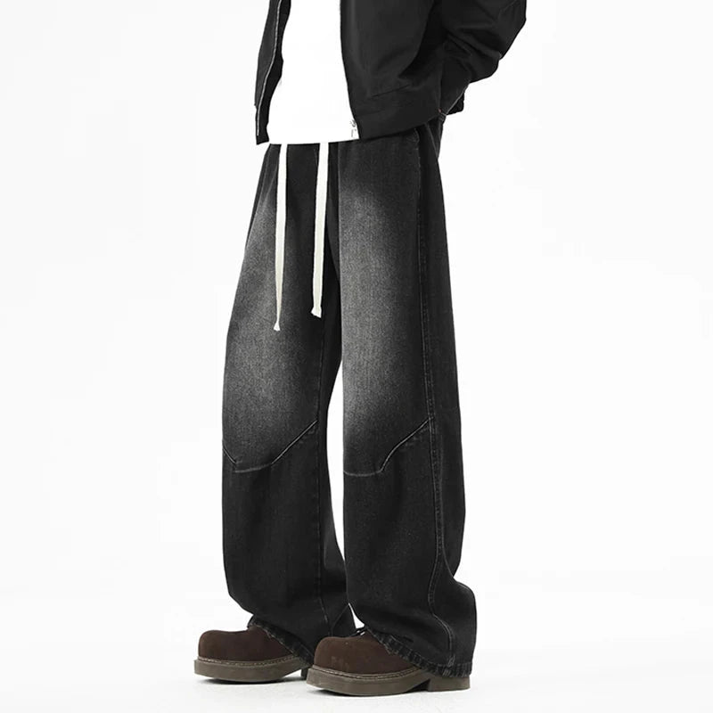 New 2025 men's HIHOP style casual long jeans classic GlowCart