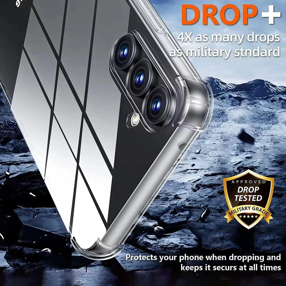 Transparent Silicone Soft Shockproof Case For Samsung Galaxy GlowCart