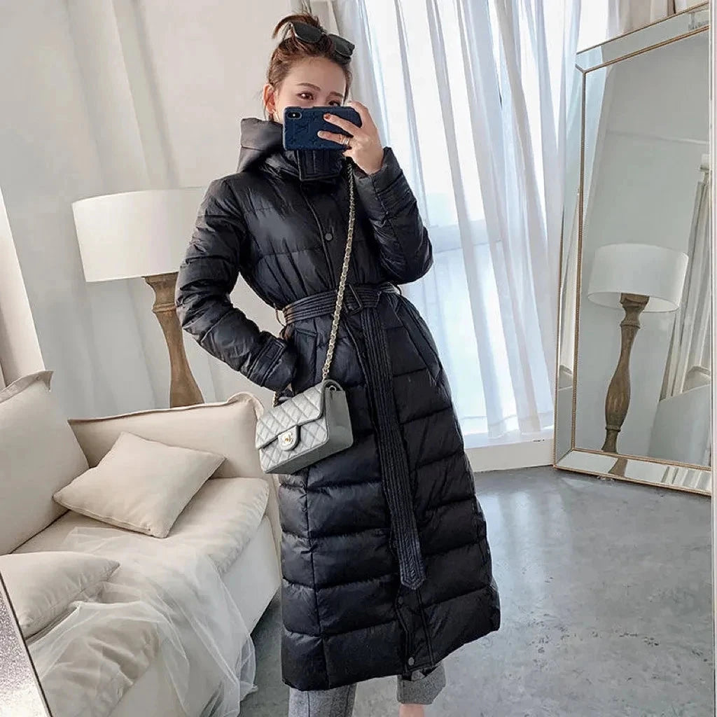 Black duck down Hooded Coats Winter 2025 New Fashion Women's GlowCart