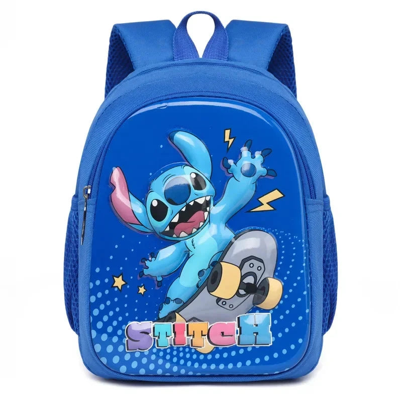 Stitch New Kindergarten Boys and Girls Backpack Daypack Kids Bags Kawaii Female Large Schoolbag Backpack GlowCart