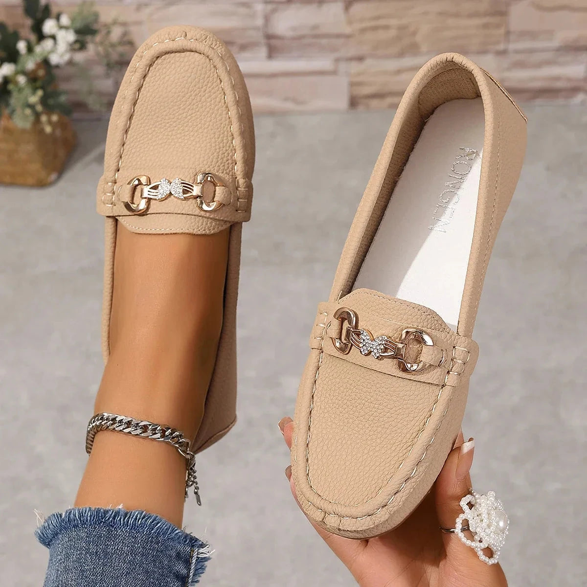 Women's Casual Slip on Mary Jane Shoes 2025 Spring Autumn GlowCart