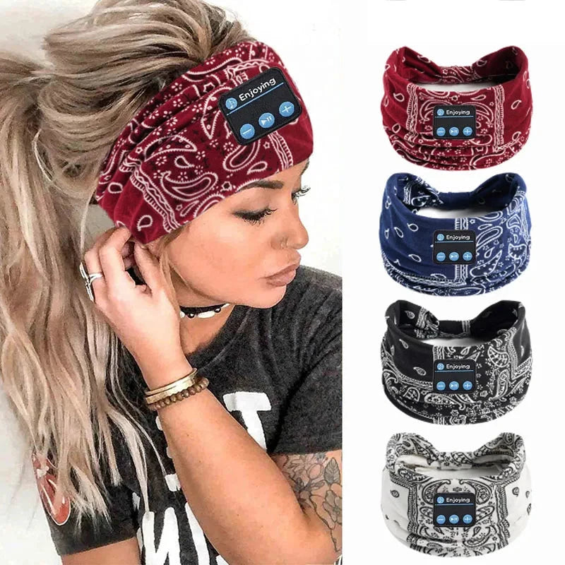 ﻿ Wireless Unisex Bluetooth Headphones Headband Outdoor GlowCart