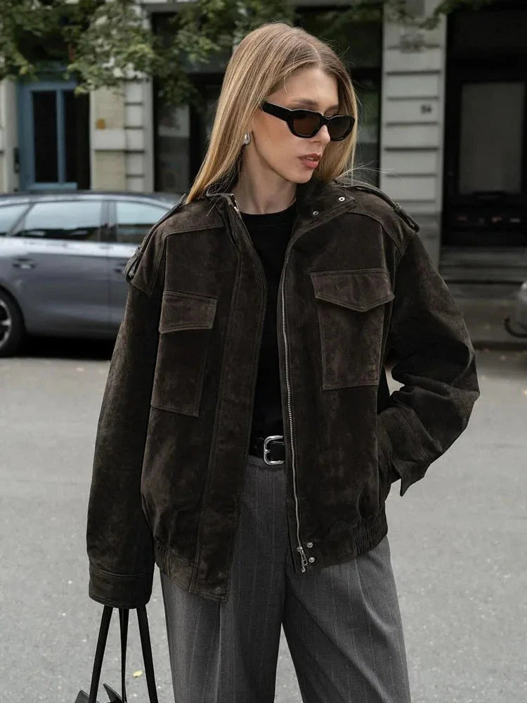 HH Women's New Fashion Long Sleeves Jackets Solid Turtleneck GlowCart