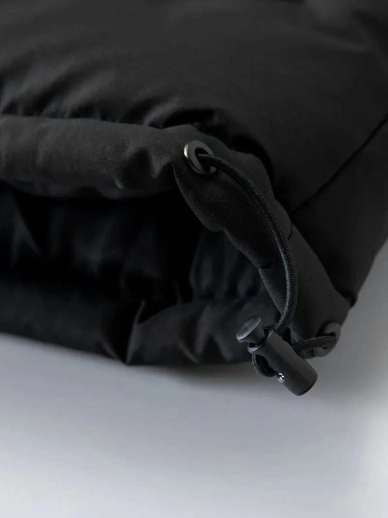 Winter Windproof Men's Faux Jacket Casual Polyester Coat with Detachable Hood Zip-Up Front Long Sleeves & Pockets Winter Clothes GlowCart