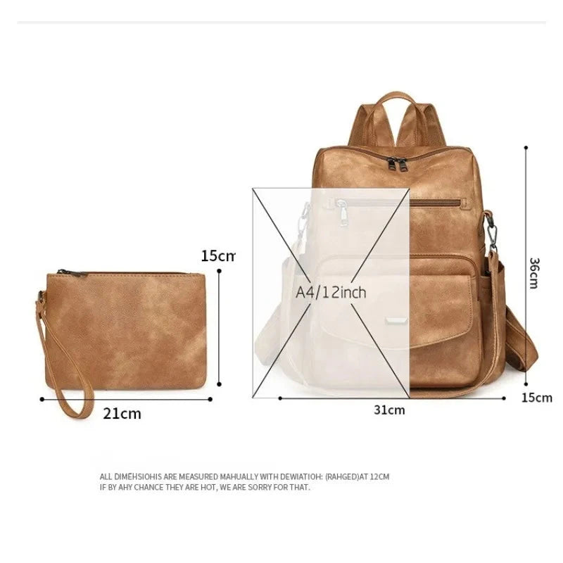 2025 new women's pu leather waterproof anti-theft large GlowCart