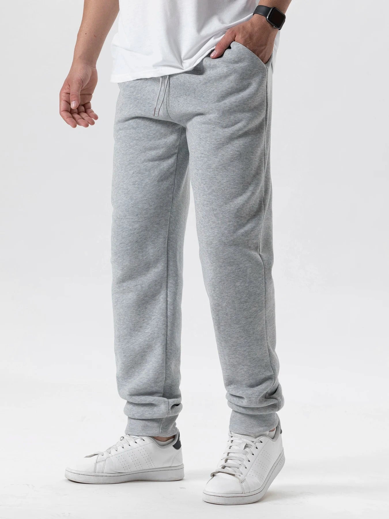 Mens Casual Pants Autumn Winter Fleece Sweatpants Men GlowCart