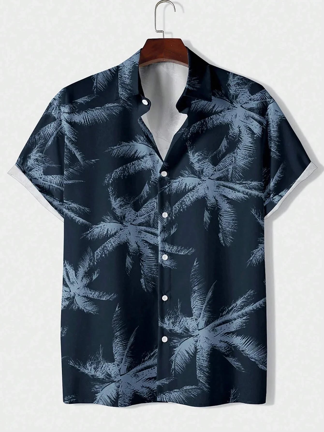 Hawaiian Shirt Man Print Casual Thin Beach Slim Fashion GlowCart