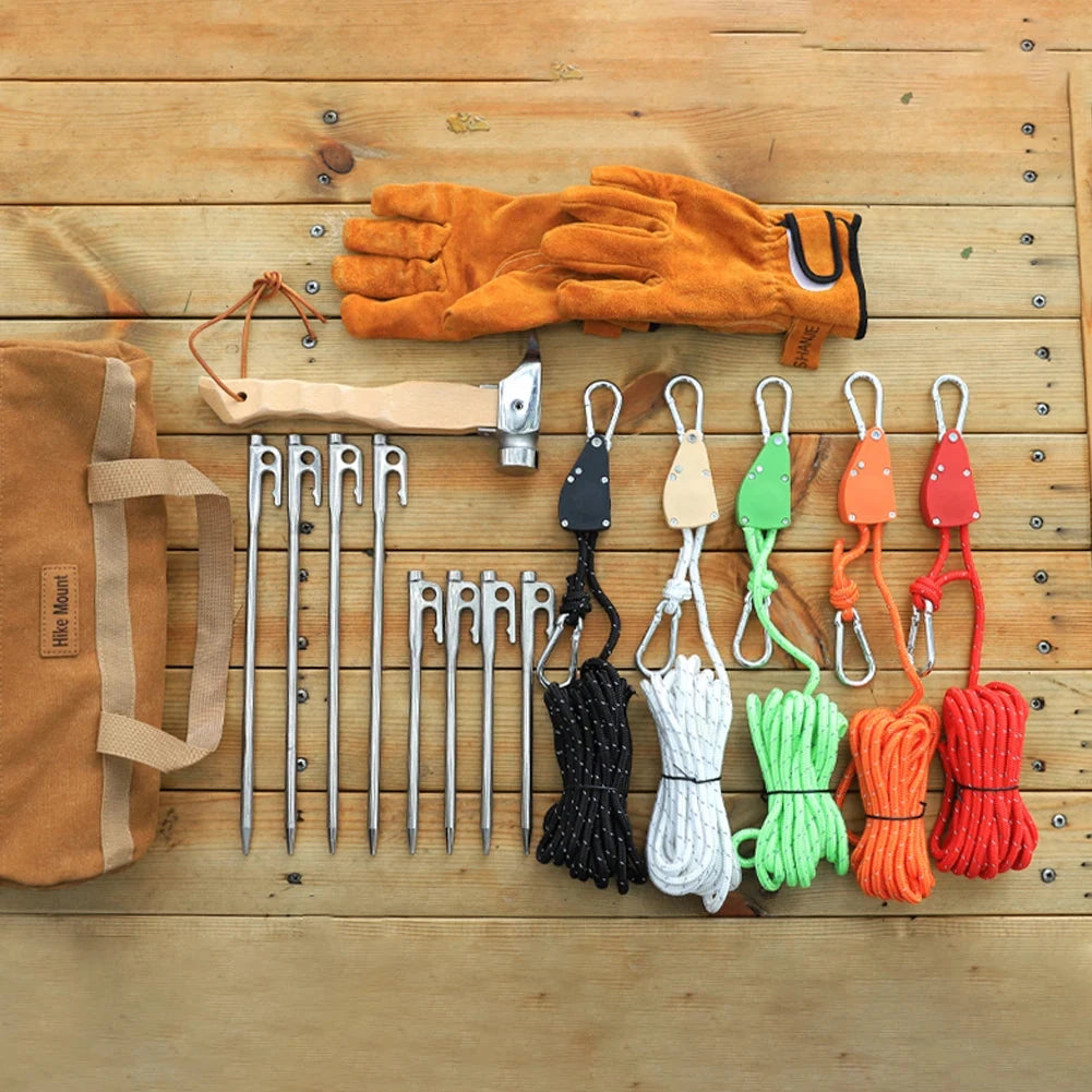 1PC 4M Outdoor Tent Windproof Rope Adjustable Lanyard GlowCart