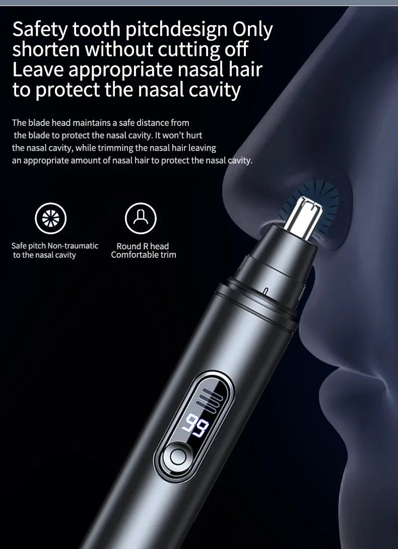 Mini Pocket Nose Hair Trimmer Painless Clipper Nose Ears GlowCart