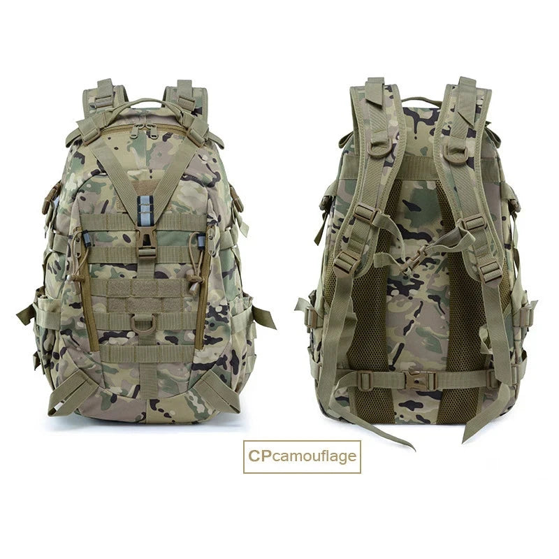 25L Camping Backpack Men's Bag Travel Bags Tactical Molle GlowCart