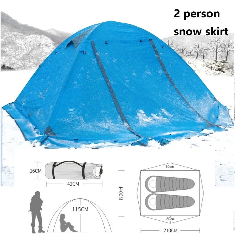 Camping Double Layer 2 Person Rainproof Tent Ultralight GlowCart