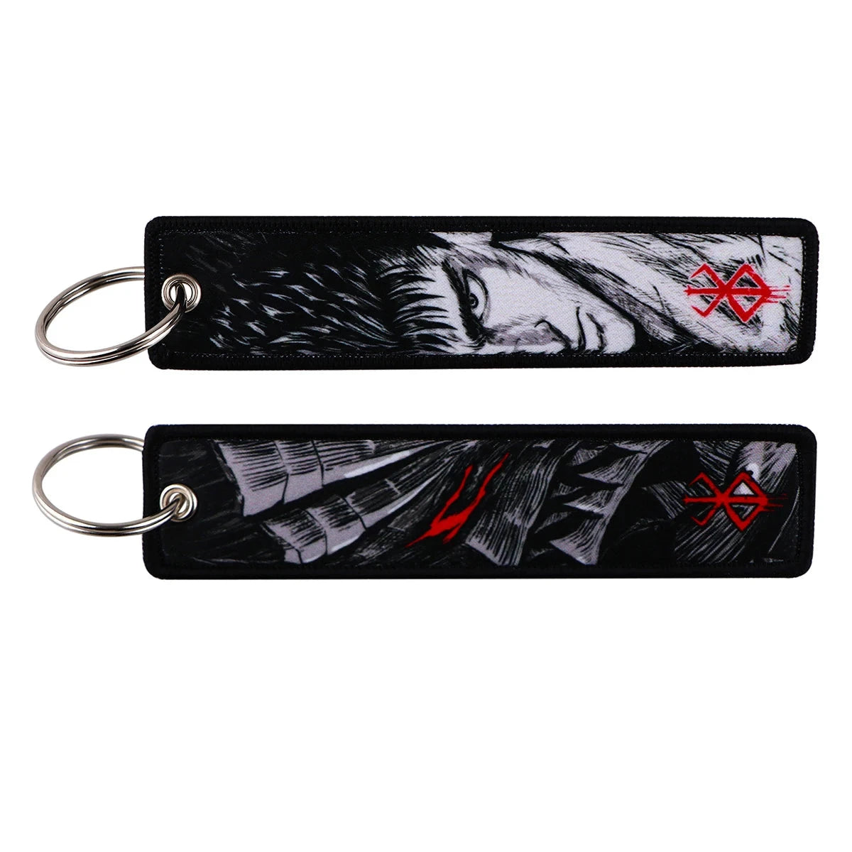 Classic Anime Cool Embroidery Key Fobs Key Tag Motorcycles GlowCart