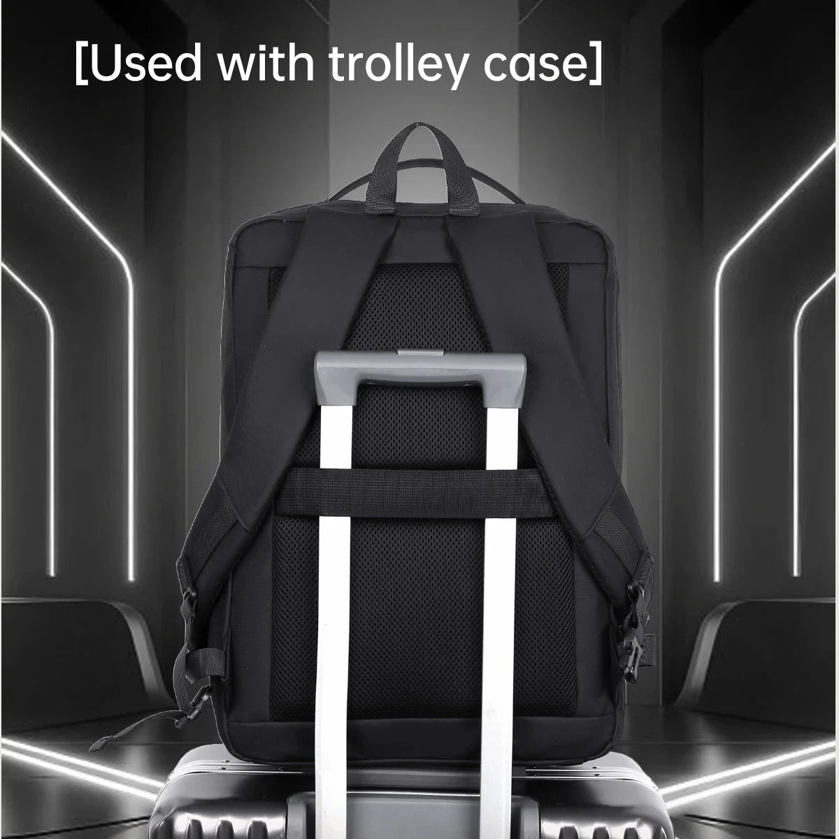 Backpack Men's Business Hard Shell Backpack Large Capacity GlowCart