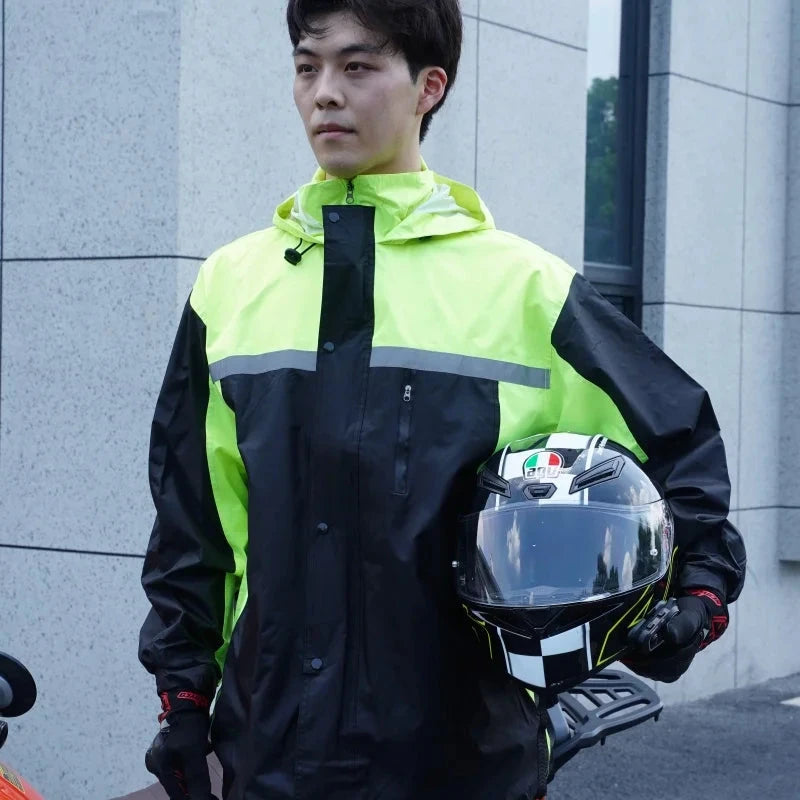 2025 New Unisex Motorcycle Raincoat & Rain Pants Suit GlowCart
