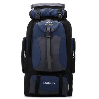 70L Travel Backpack Camping Men Large Hiking Bag Nylon GlowCart