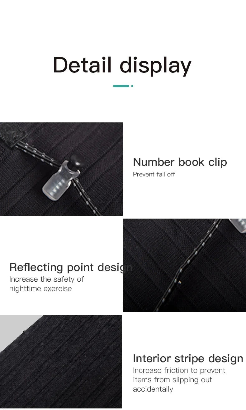 AONIJIE W8116 Woven Elastic Sports Waist Pack Men Women Trail Running Belt Hydration Waist Bag Phone Holder Gym Fitness Marathon GlowCart