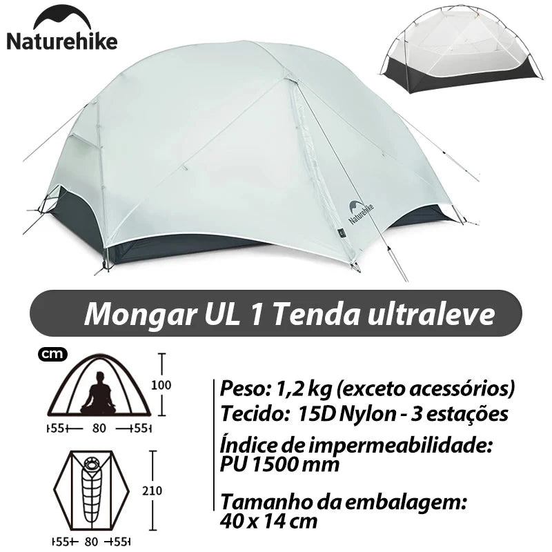 Naturehike Mongar 2 Ultralight Three Season Outdoor GlowCart