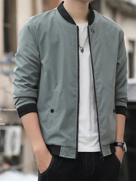 Men's casual trend fashion Windproof outdoor sports zipper GlowCart