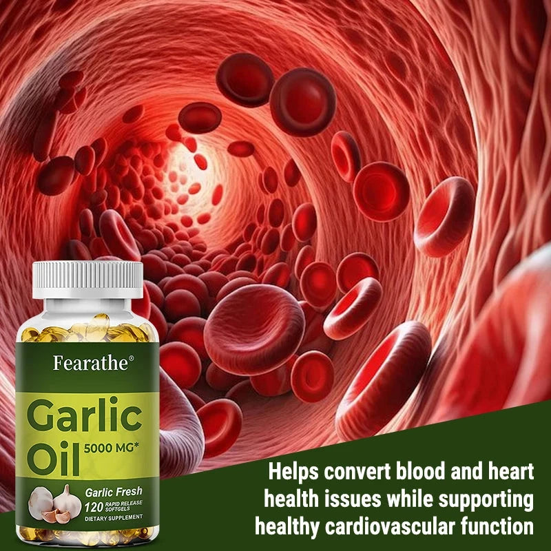 Premium Garlic Fresh 5000mg, Garlic Oil Dietary Supplement GlowCart