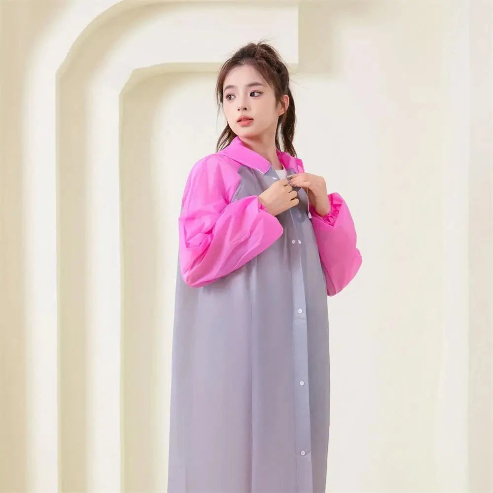 Outdoor Rain Coat Poncho Thicken Adults Long Raincoat Hooded GlowCart