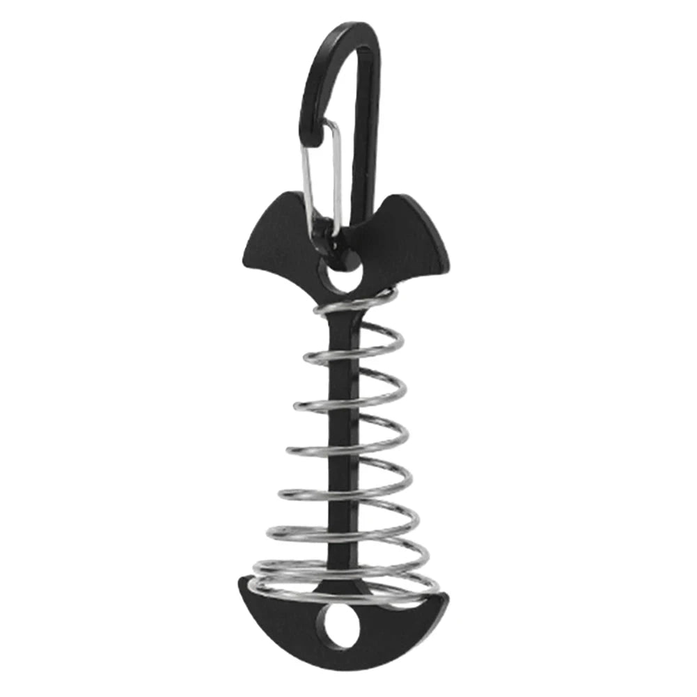 1/5Pcs Adjustable Plank Floor Spring Fishbone Anchor Tent GlowCart