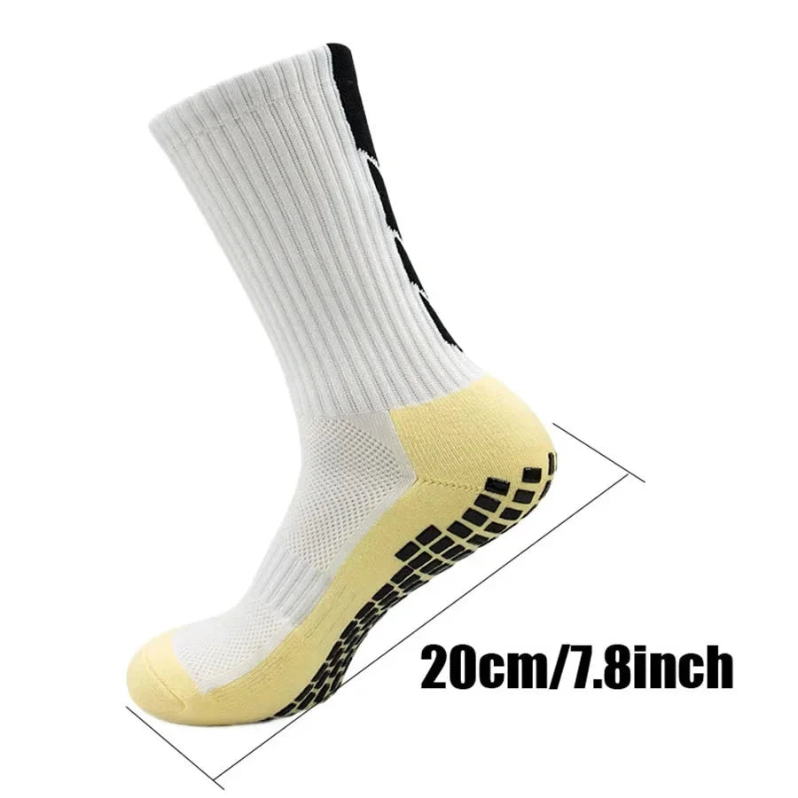 4Pair Men Women Non-Slip Grip Socks for Sports Football Basketball Baseball Rugby Soccer Cycling Running Tennis  Exercise GlowCart