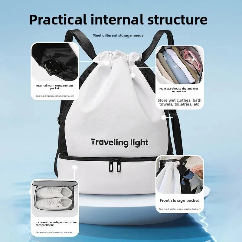 1Pc Large Capacity Waterproof Backpack for Unisex Sport Gym GlowCart