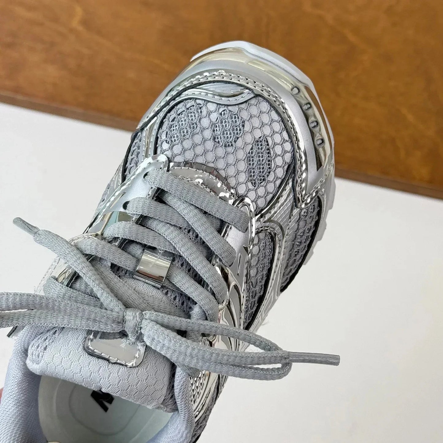 2025 Spring Toddler Kid Breathable Orbit Metallic Rubber Mesh Sneaker Children Casual Fashion Shoe Boy Girl Sports Walking Shoes GlowCart